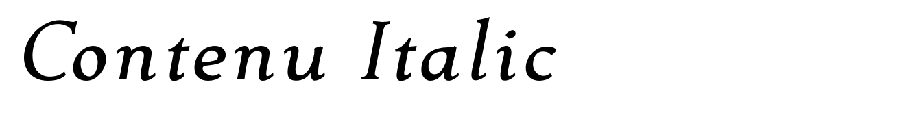 Contenu Italic